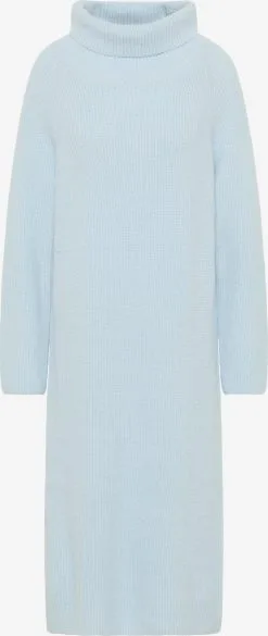 RISA Gebreide Jurken Gebreide Jurk Dames Lichtblauw