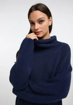 RISA Gebreide Jurken Gebreide Jurk Dames Navy -RISA Voortreffelijke Winkel 0933d5b16814f820a23169e5b14007ad scaled