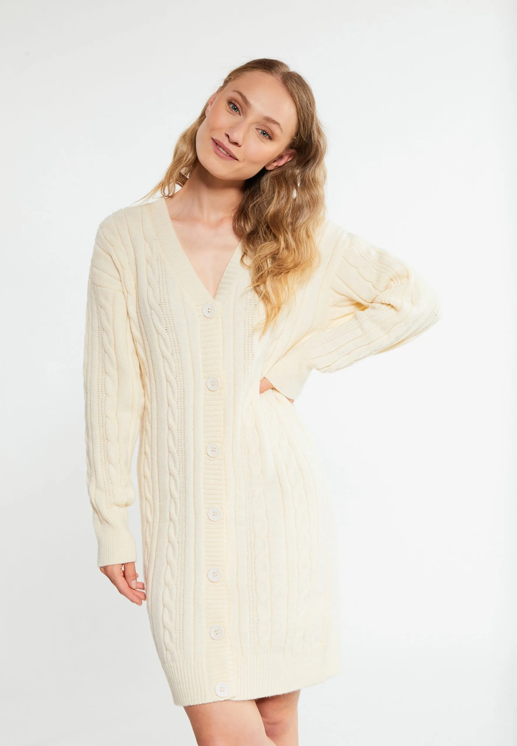 RISA Vesten Gebreid Vest Dames Ivoor 2 RISA Vesten Gebreid Vest Dames Ivoor - Afbeelding 2