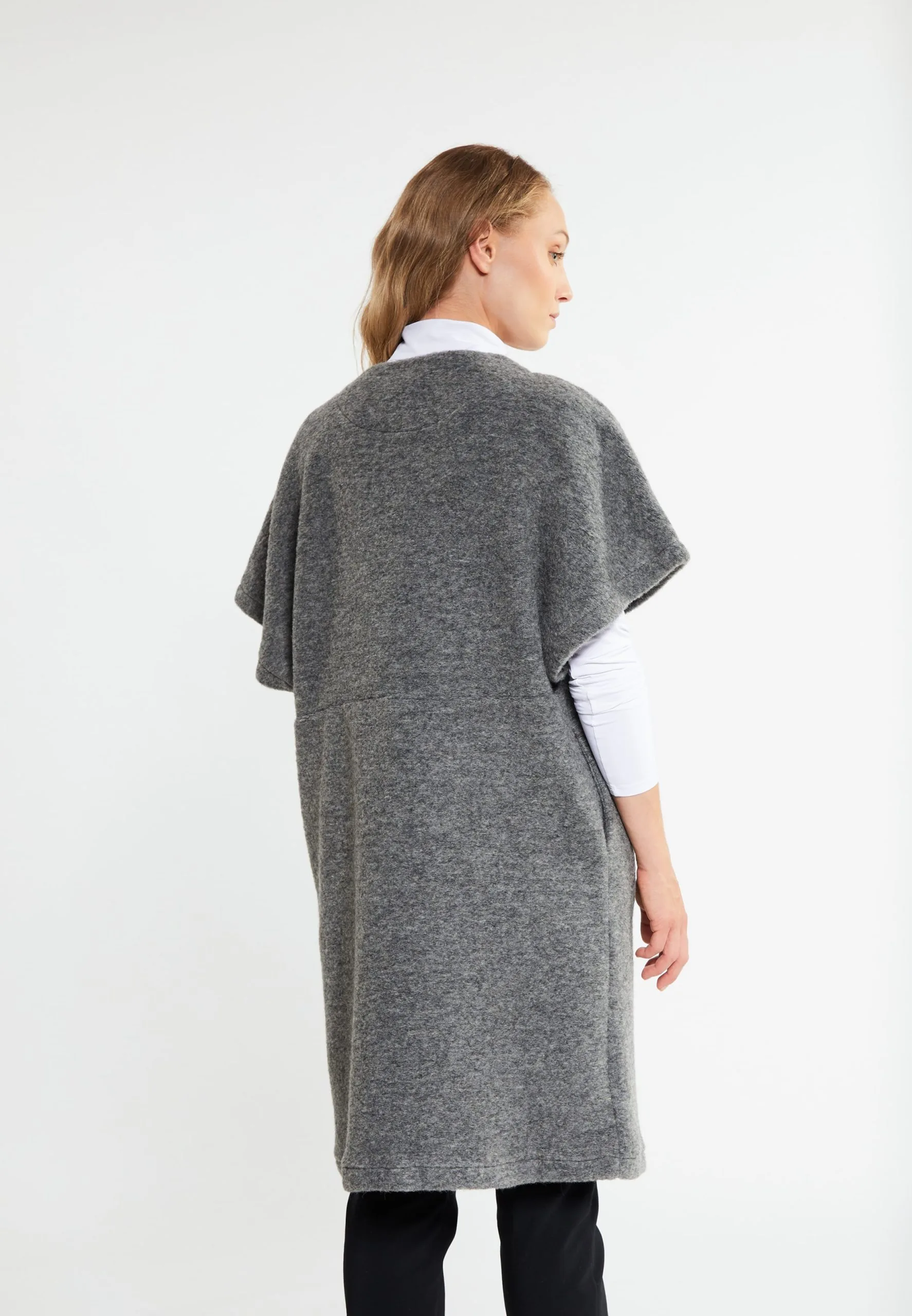 RISA Vesten Gebreid Vest Dames Grijs 3 RISA Vesten Gebreid Vest Dames Grijs - Afbeelding 3