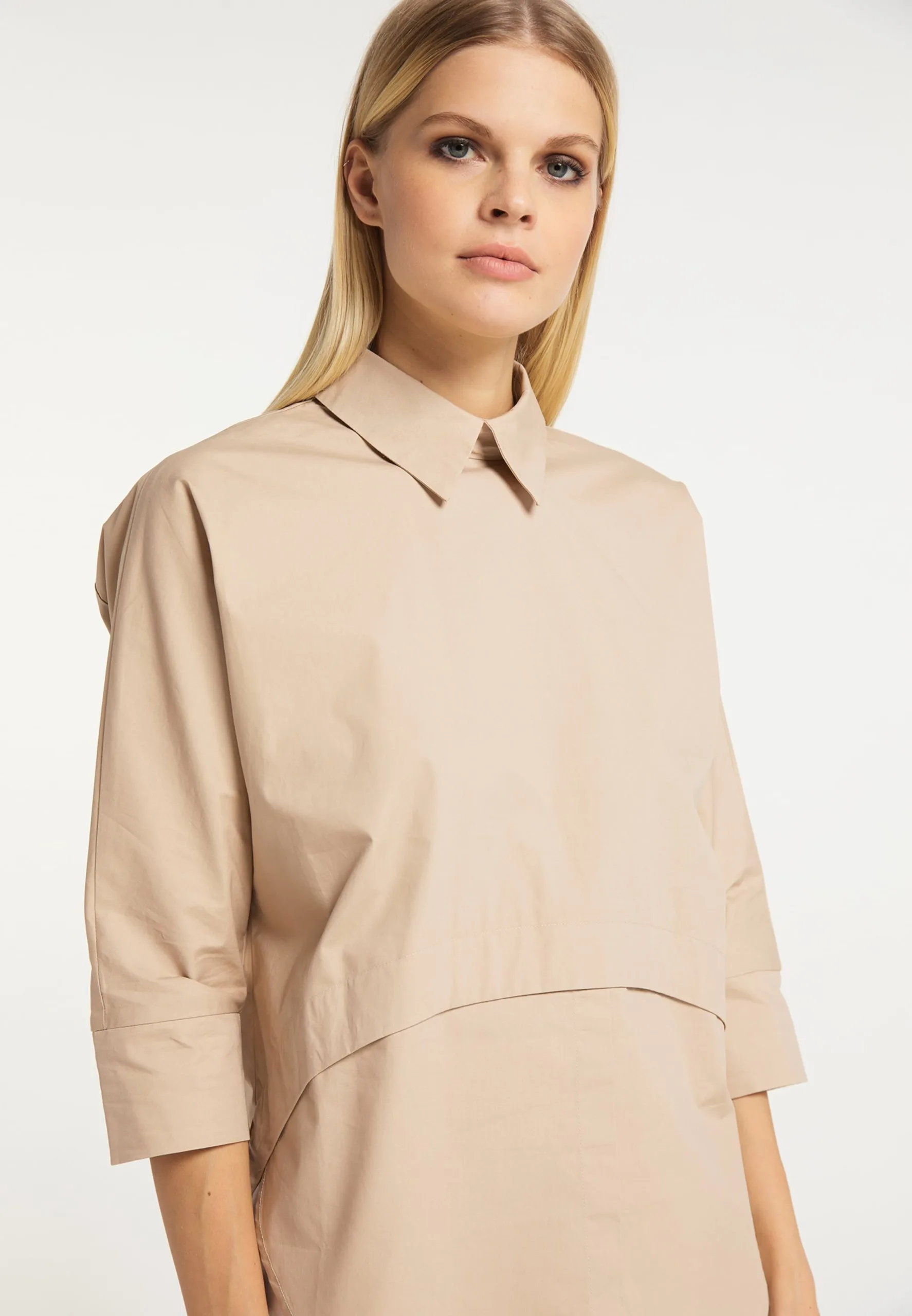 RISA Blouses Met Korte Mouw Blouse Dames Camel 5 RISA Blouses Met Korte Mouw Blouse Dames Camel - Afbeelding 5