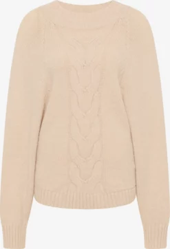 RISA Basic Truien Trui Dames Beige