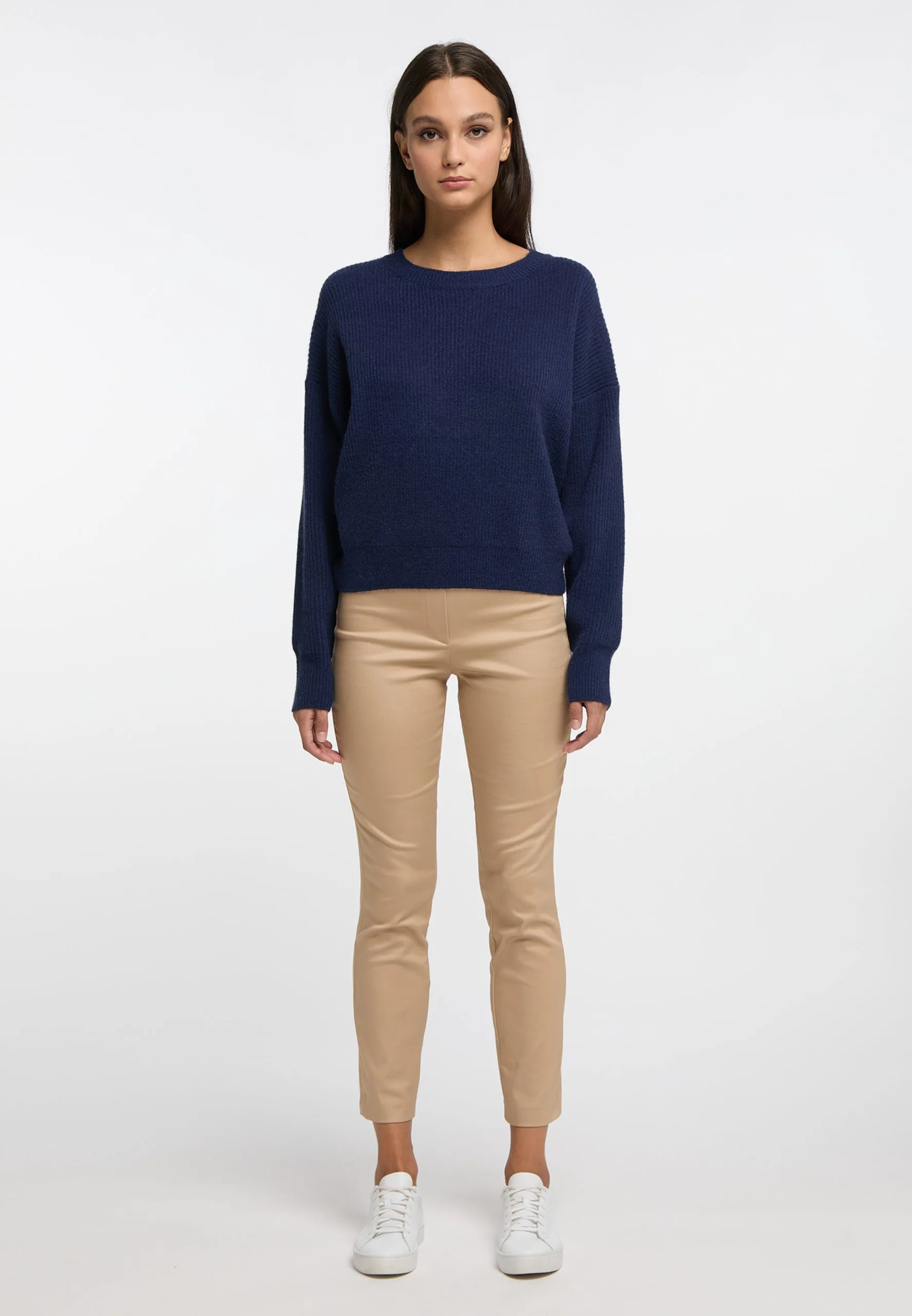 RISA Basic Truien Trui Dames Navy 4 RISA Basic Truien Trui Dames Navy - Afbeelding 4