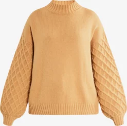 RISA Basic Truien Trui Teylon Dames Camel