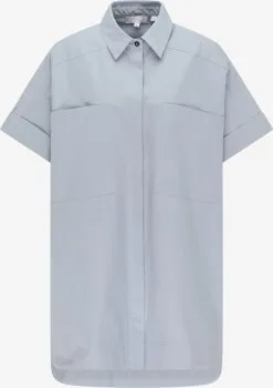 RISA Blouses Met Korte Mouw Blouse Dames Lichtblauw