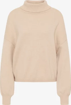 RISA Coltruien Trui Teylon Dames Donkerbeige