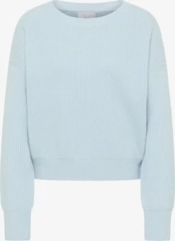 RISA Basic Truien Trui Dames Lichtblauw