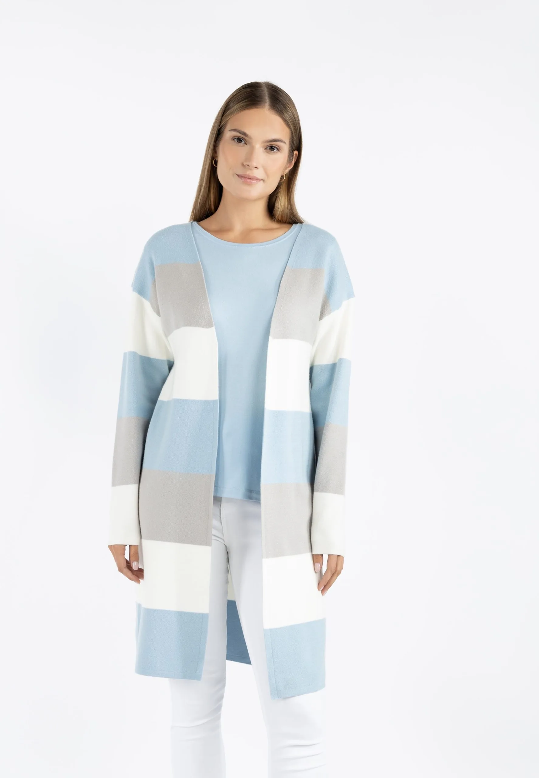 RISA Vesten Gebreid Vest Vanne Dames Lichtblauw 2 RISA Vesten Gebreid Vest Vanne Dames Lichtblauw - Afbeelding 2