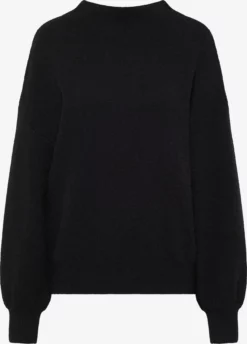 RISA Basic Truien Trui Teylon Dames Zwart