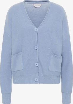 RISA Vesten Gebreid Vest Teylon Dames Hemelsblauw