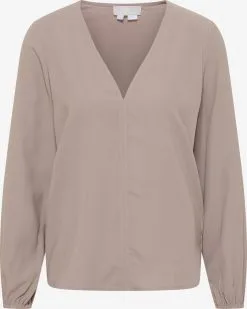 RISA Blouseshirts Blouse Dames Taupe