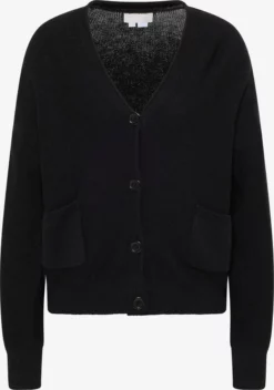 RISA Vesten Gebreid Vest Dames Zwart