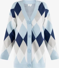 RISA Vesten Gebreid Vest Dames Marine / Lichtblauw