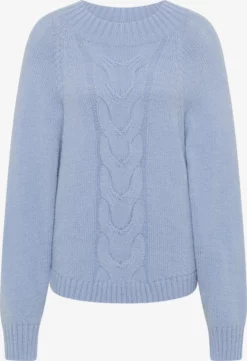 RISA Basic Truien Trui Teylon Dames Lichtblauw