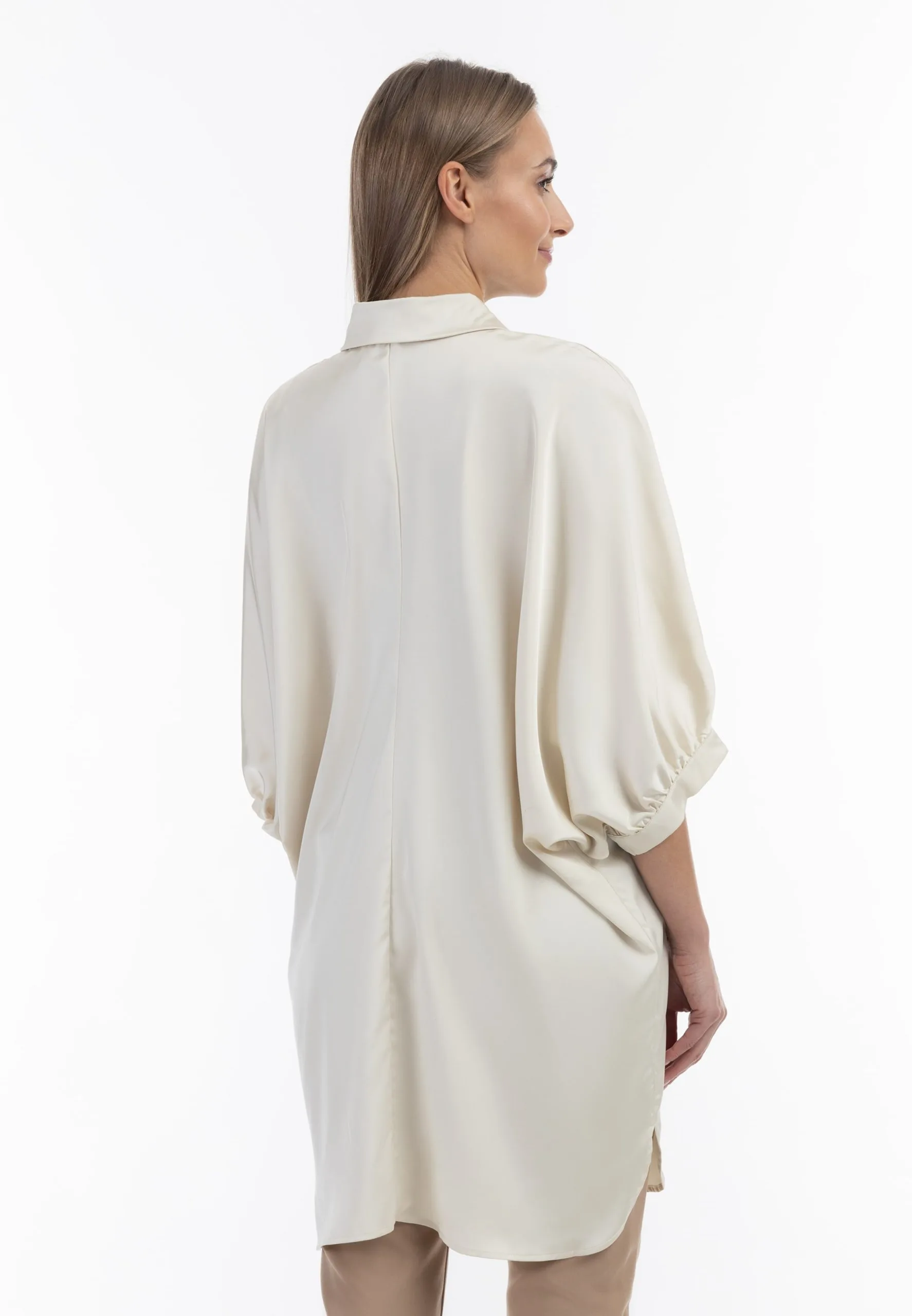 RISA Blouses Met Korte Mouw Blouse Dames Crème 3 RISA Blouses Met Korte Mouw Blouse Dames Crème - Afbeelding 3