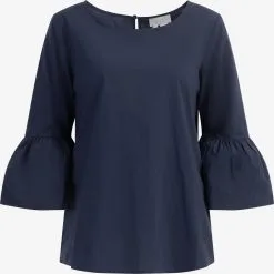 RISA Blouses Met Korte Mouw Blouse Iridia Dames Marine