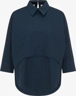 RISA Blouses Met Korte Mouw Blouse Dames Donkerblauw