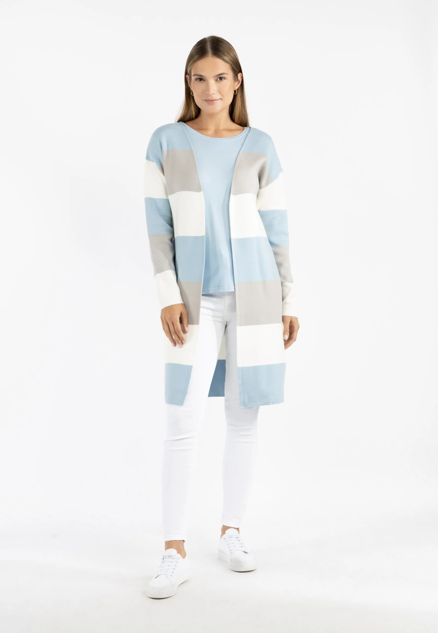 RISA Vesten Gebreid Vest Vanne Dames Lichtblauw 4 RISA Vesten Gebreid Vest Vanne Dames Lichtblauw - Afbeelding 4