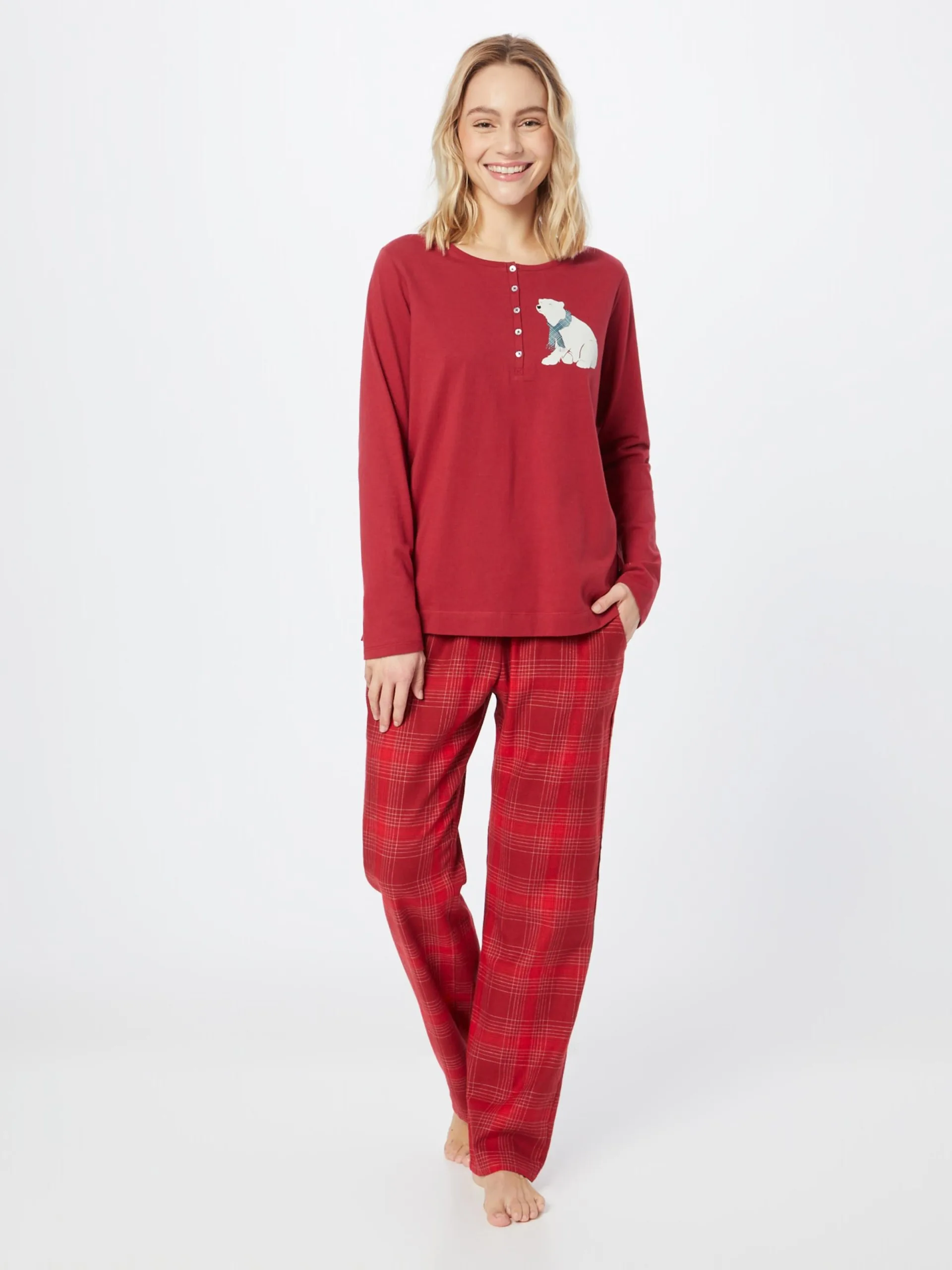 Triumph Pyjamas Pyjama Dames Rood 2 Triumph Pyjamas Pyjama Dames Rood - Afbeelding 2