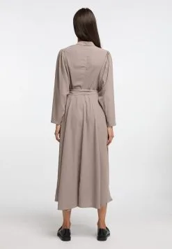 RISA Blousejurken Blousejurk Dames Taupe -RISA Voortreffelijke Winkel ea9296ba0d235d86094e9d5bccd0c7d1 scaled