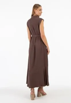 RISA Zomerjurken Zomerjurk Dames Chocoladebruin -RISA Voortreffelijke Winkel ee61826b69480067d5428b6da6e4e022 scaled