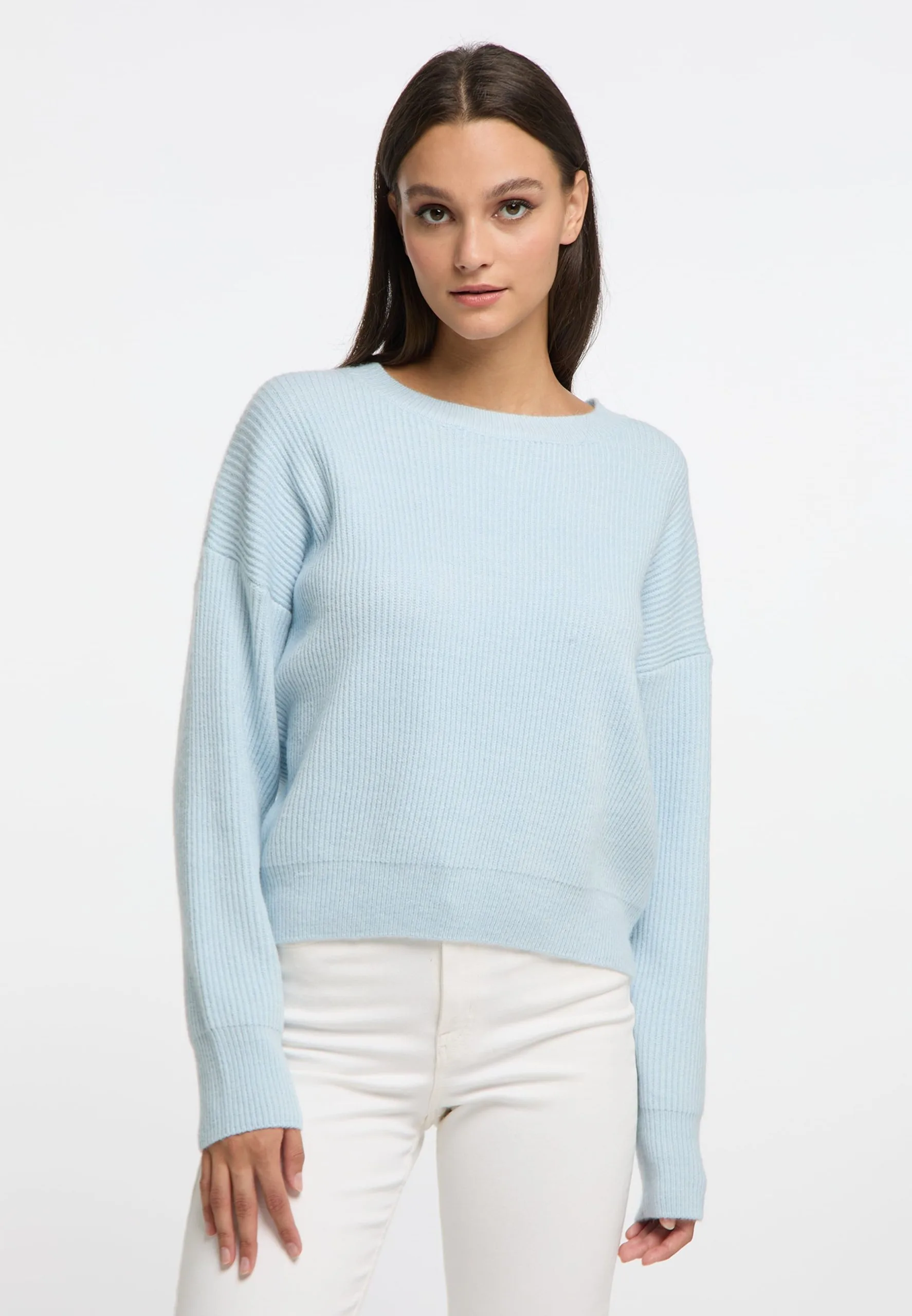 RISA Basic Truien Trui Dames Lichtblauw 2 RISA Basic Truien Trui Dames Lichtblauw - Afbeelding 2