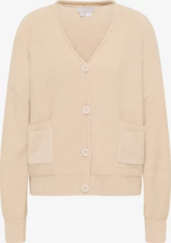 RISA Vesten Gebreid Vest Teylon Dames Beige