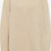 RISA Fijngebreide Truien Trui Dames Lichtbeige
